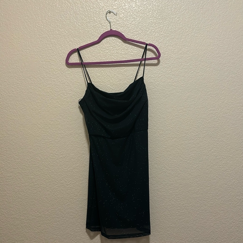 Dark green homecoming dress